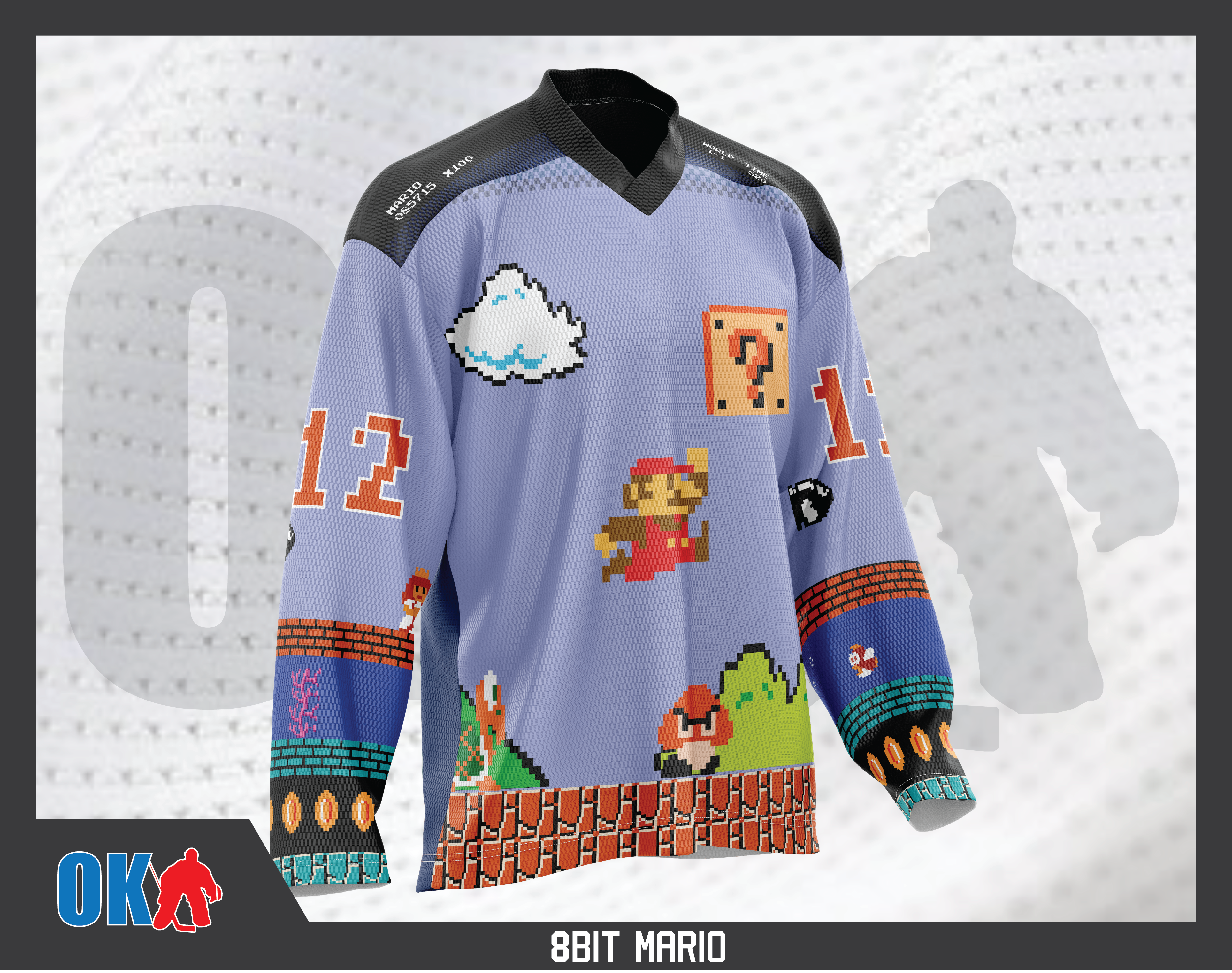 8Bit Arcade Classic Jersey Mario – okgoalie 8Bit Arcade Classic Jersey Mario – okgoalie