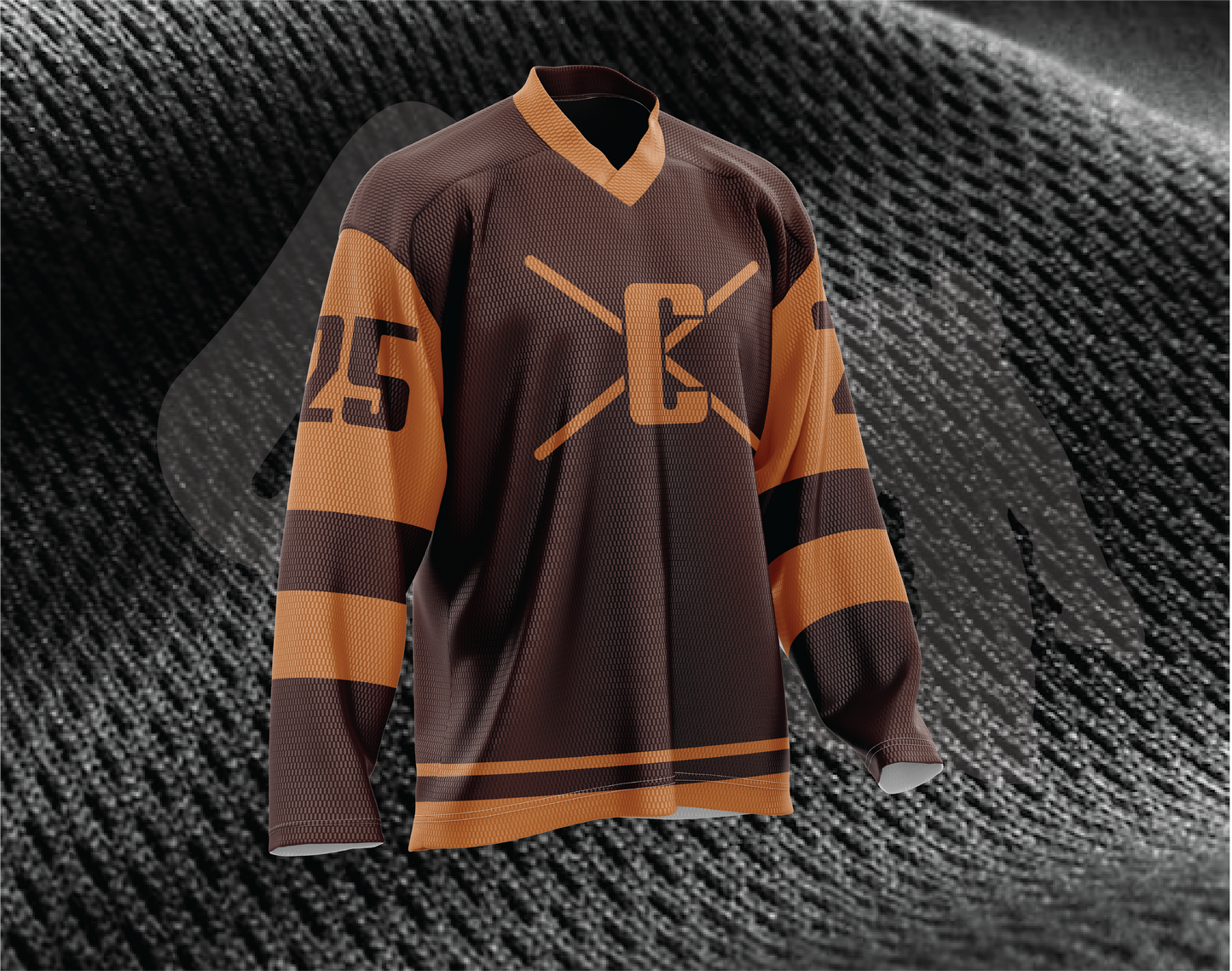 Crosscheck Series Old Burgundy-Copper Ice Hockey Jersey
