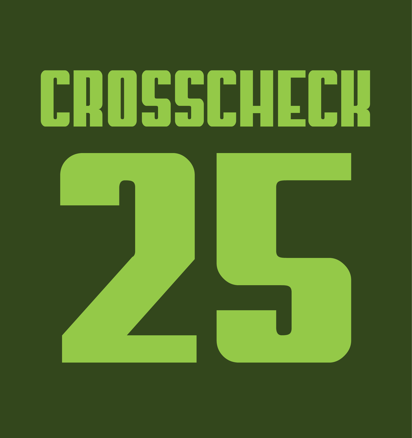 Crosscheck Series Dark Forest-Lime Green Ice Hockey Jersey