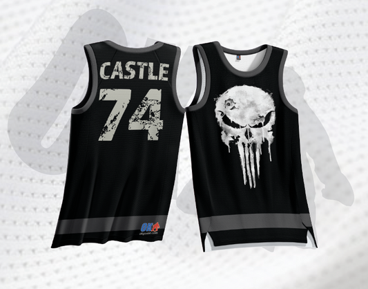 Punish Skull Basketball Jersey