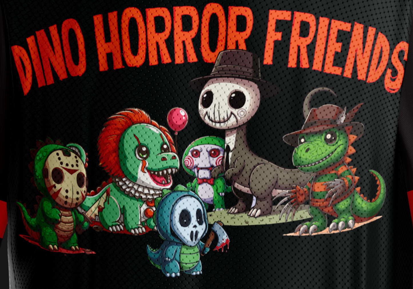 Dino Horror Friends Ice Hockey Jersey