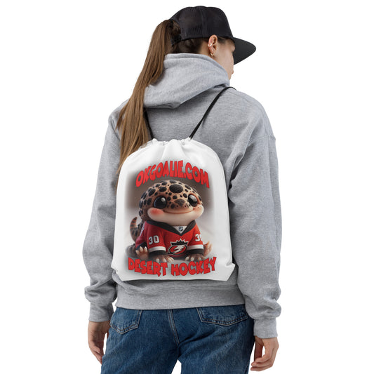 Hockey in the Desert Drawstring bag