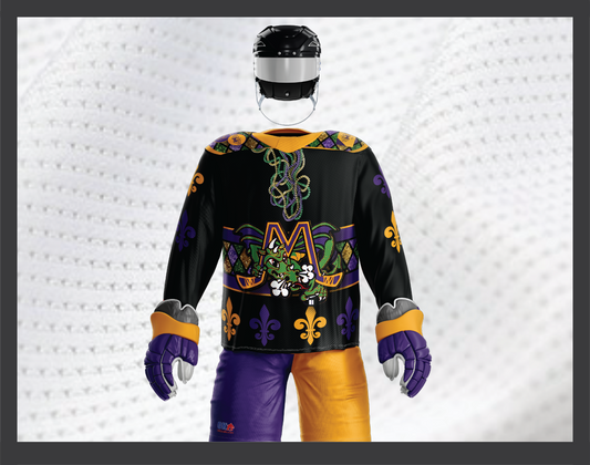Mobile Mystics Mardi Gras Hockey Jersey