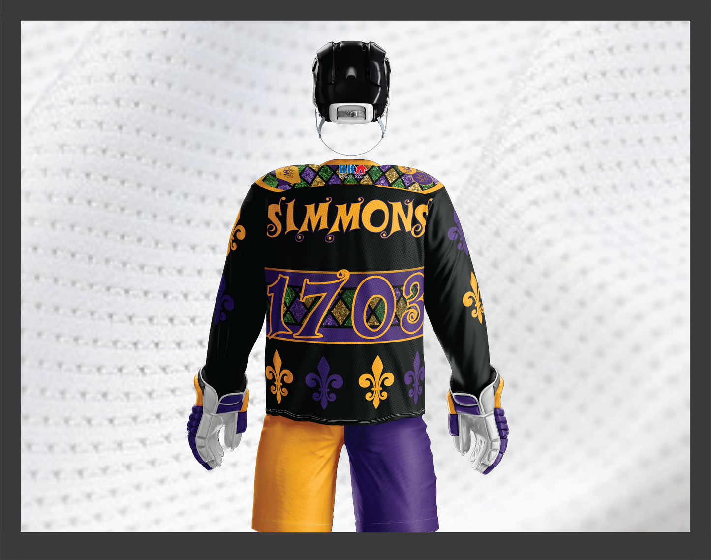 Mobile Mystics Mardi Gras Hockey Jersey