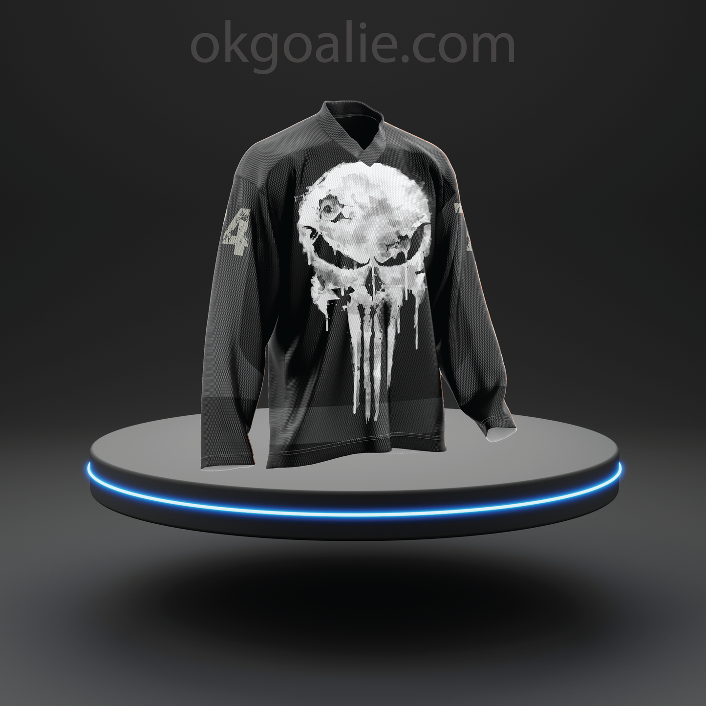 Punish Skull Hockey Jersey