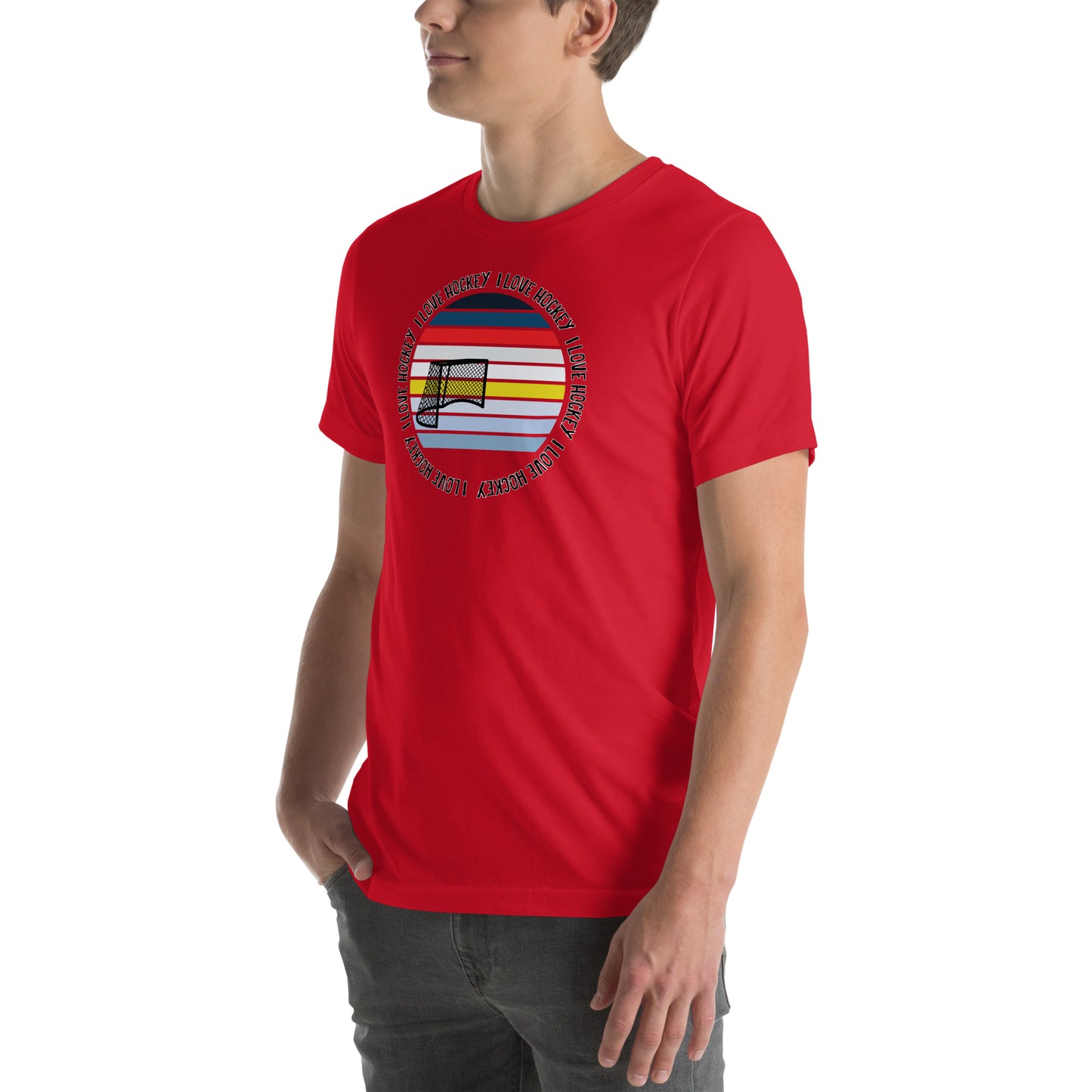 I Love Hockey Unisex t-shirt