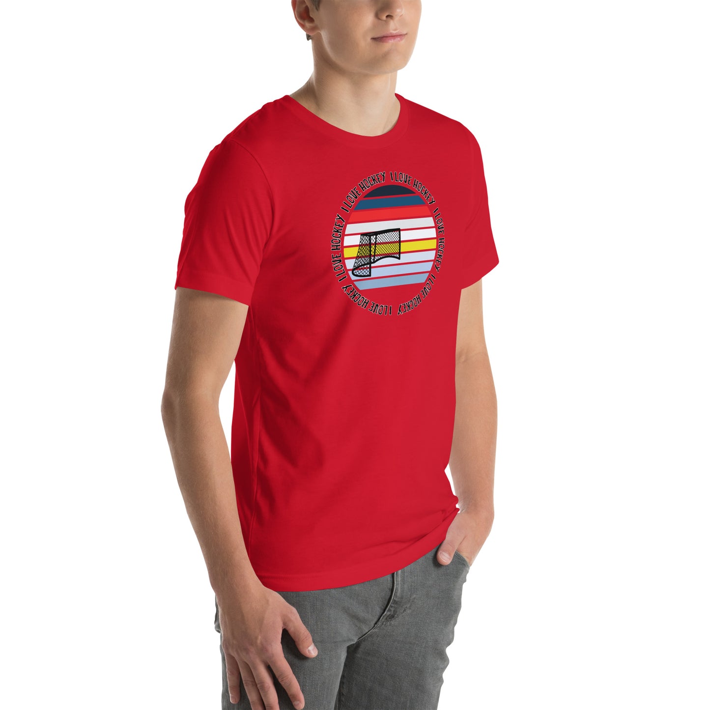 I Love Hockey Unisex t-shirt