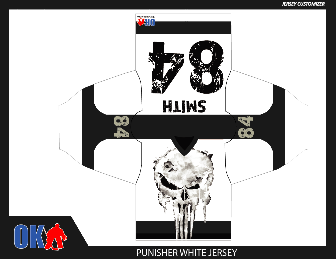 Punish Skull Hockey Jersey