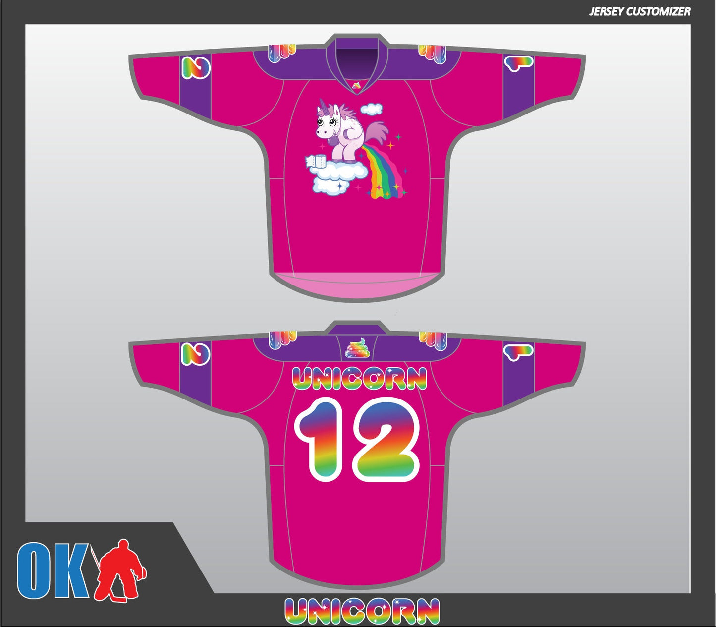 Pooping Rainbow Unicorn Jersey