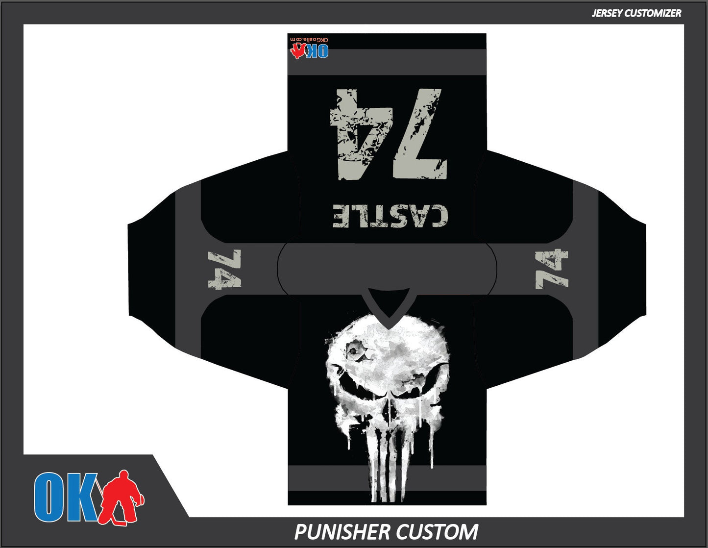 Punish Skull Hockey Jersey