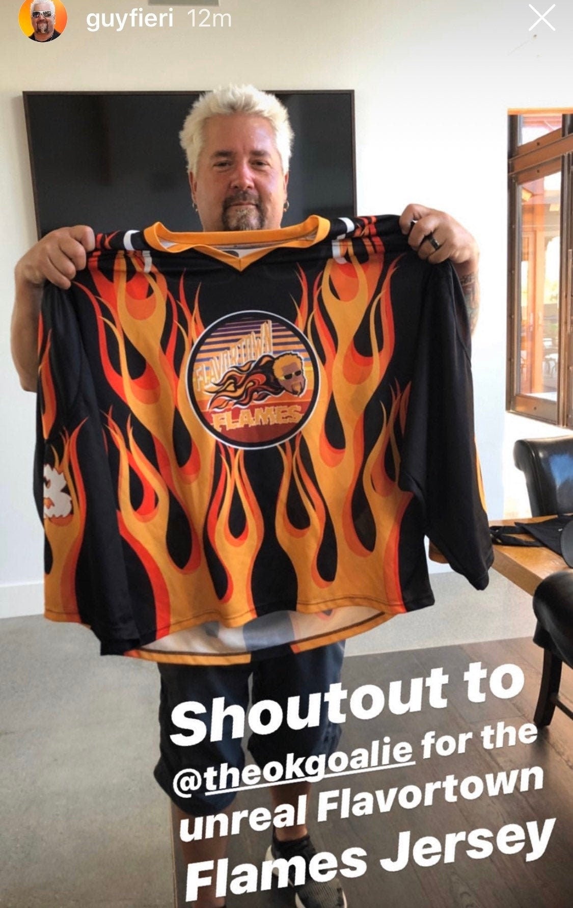 Flavortown Flames Hockey Jersey