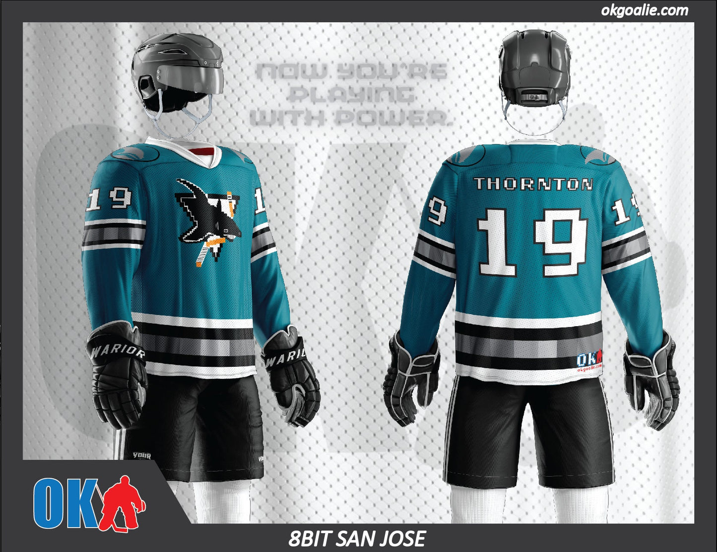 8bit San Jose Hockey Jersey