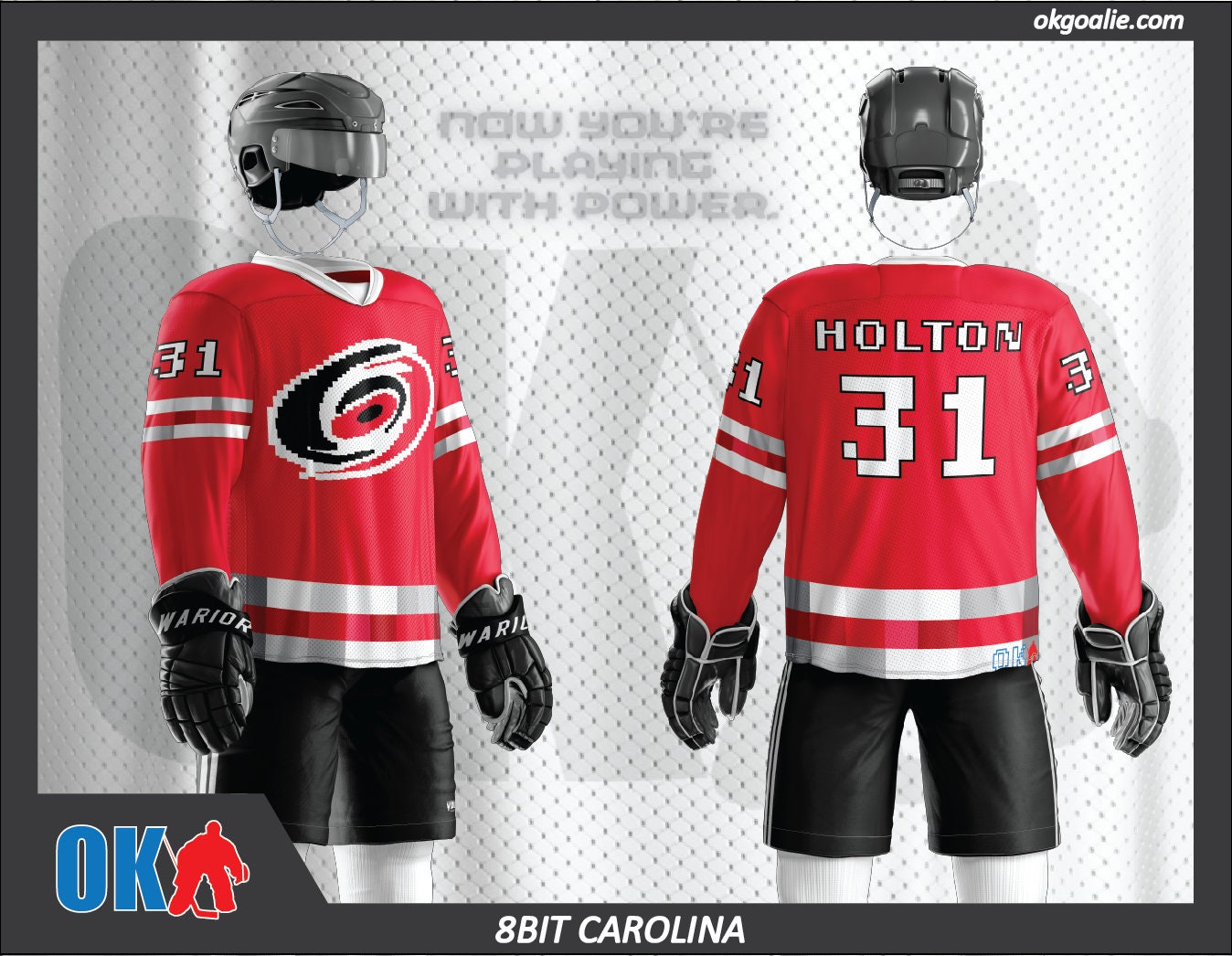 8bit Carolina Hockey Jersey