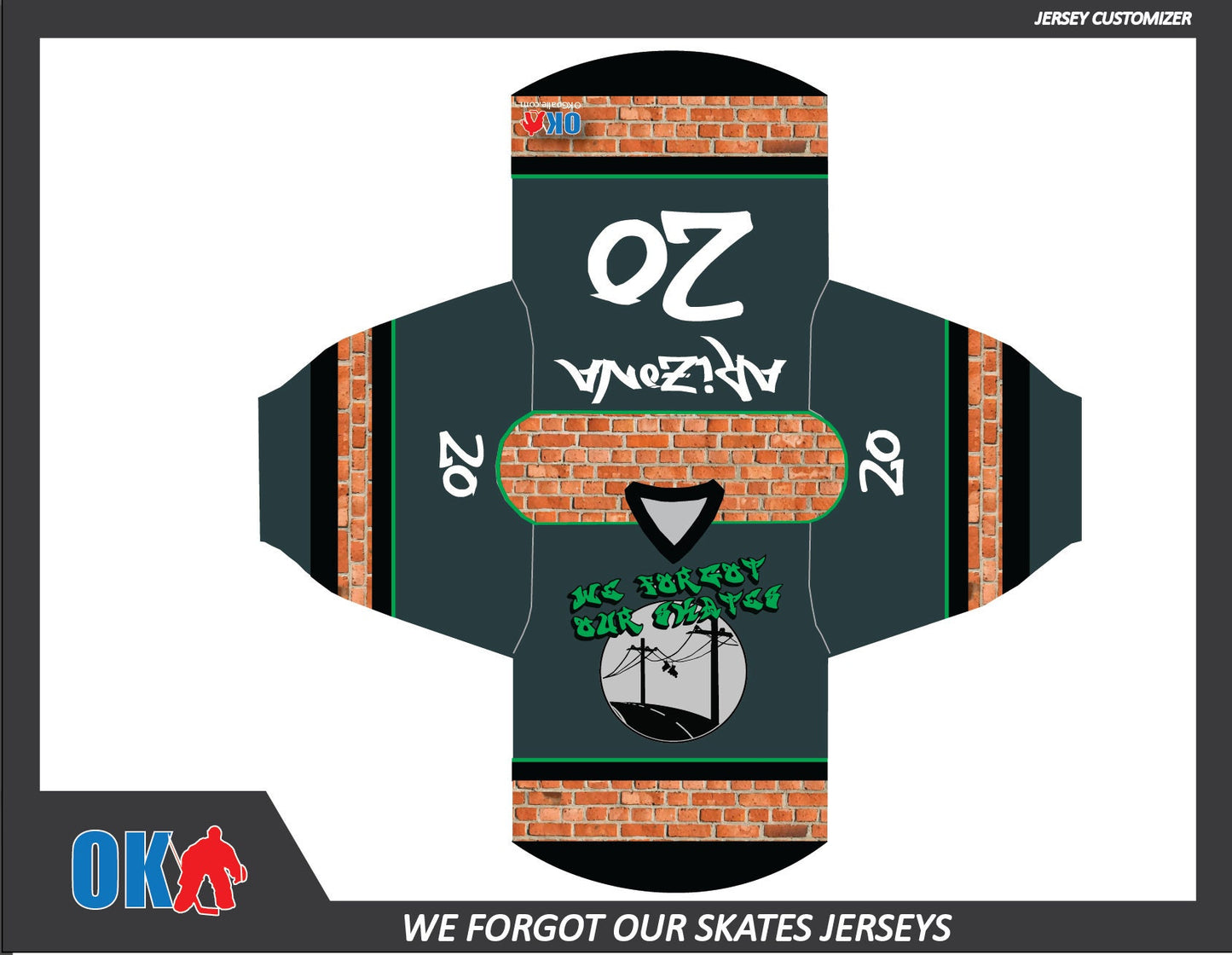 We Forgot Our Skates Hockey Jersey