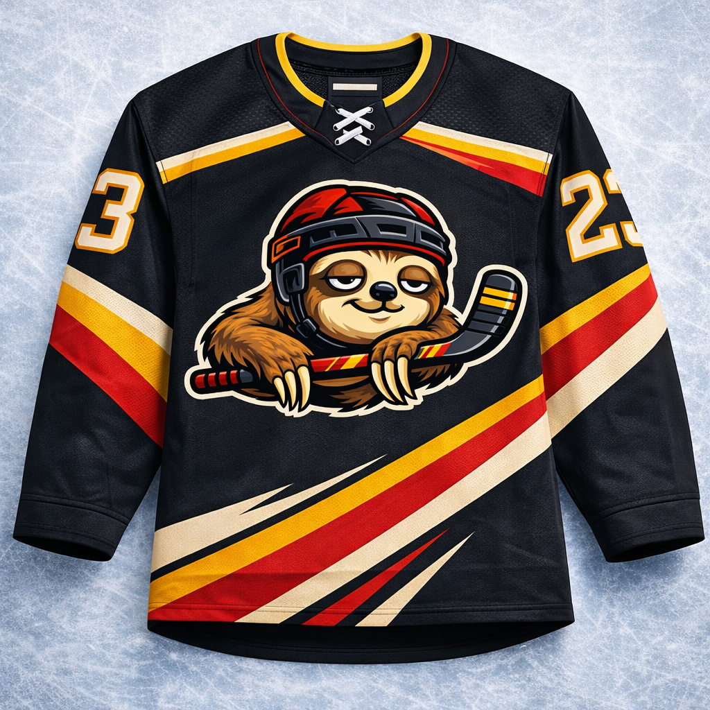 Ice Sloths Ice Hockey Jersey