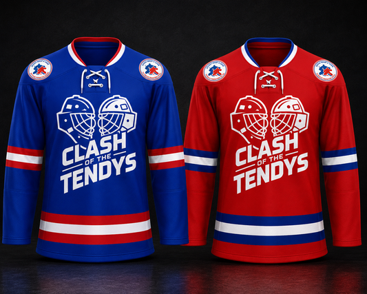 What A Save Red or Blue Ice Hockey Jerseys