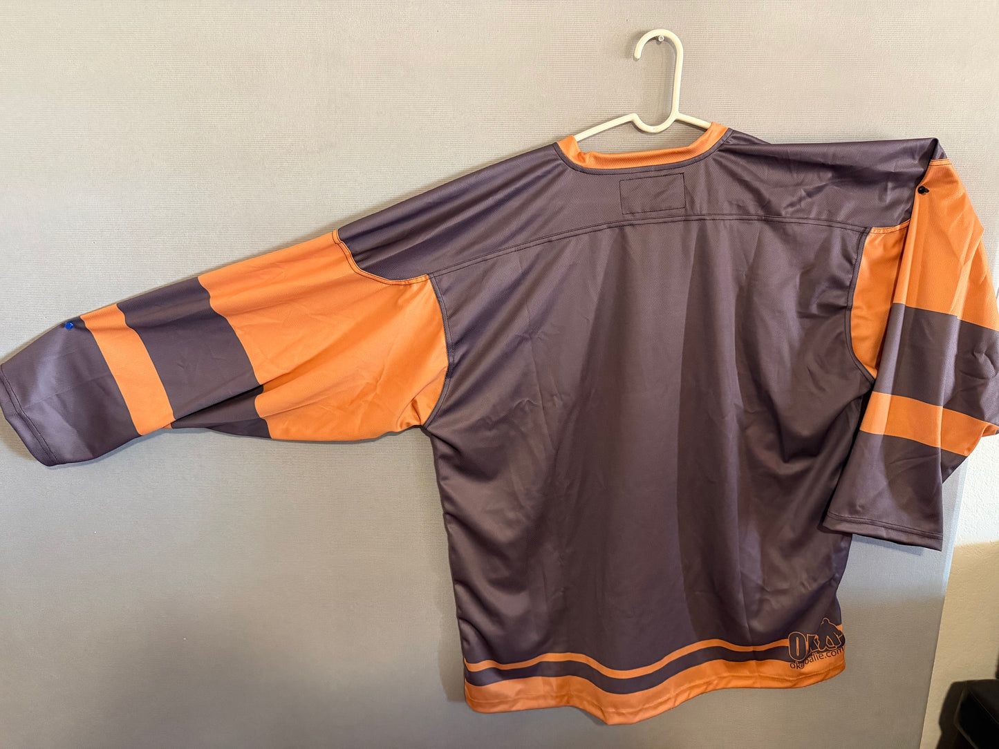 Clearance Beer League World's Okayest Goalie Ice Hockey Jersey