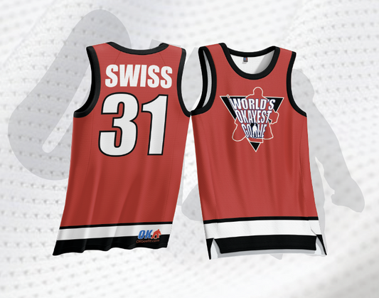 World's Okayest Goalie Basketball Jersey