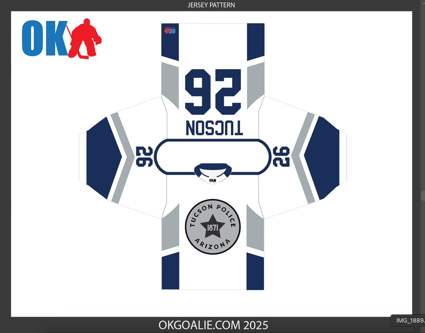 Tucson Police Ice Hockey Jersey