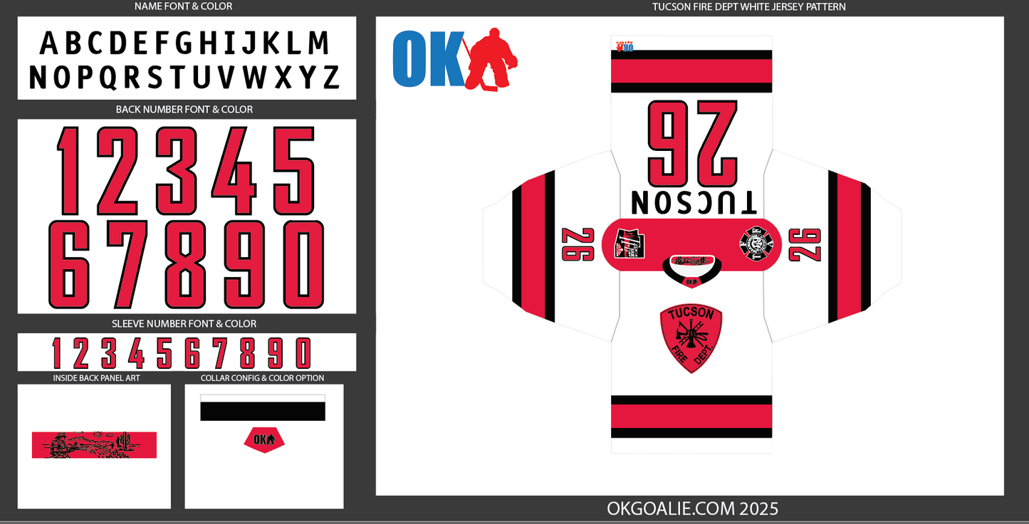 Tucson Fire Ice Hockey Jersey