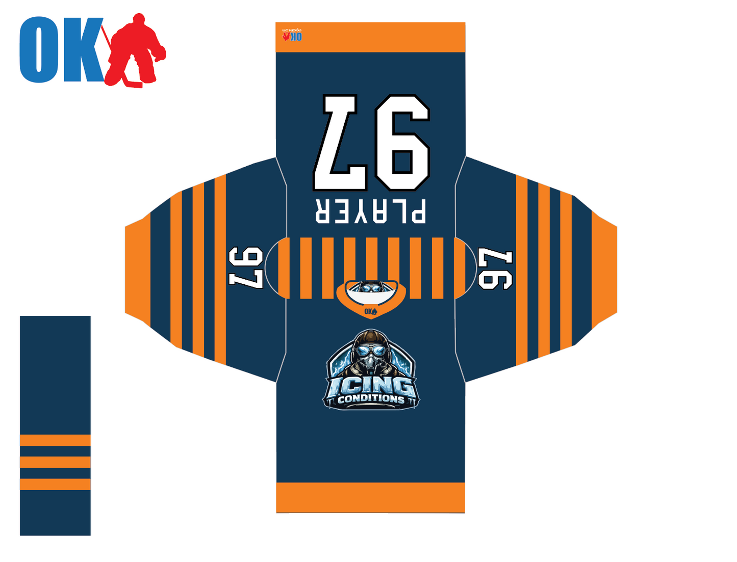 Icing Conditions Ice Hockey Jersey