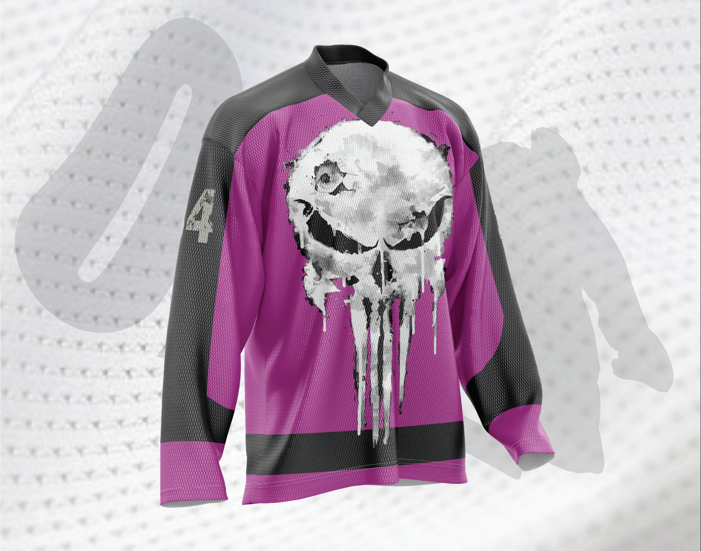 Punish Skull Hockey Jersey