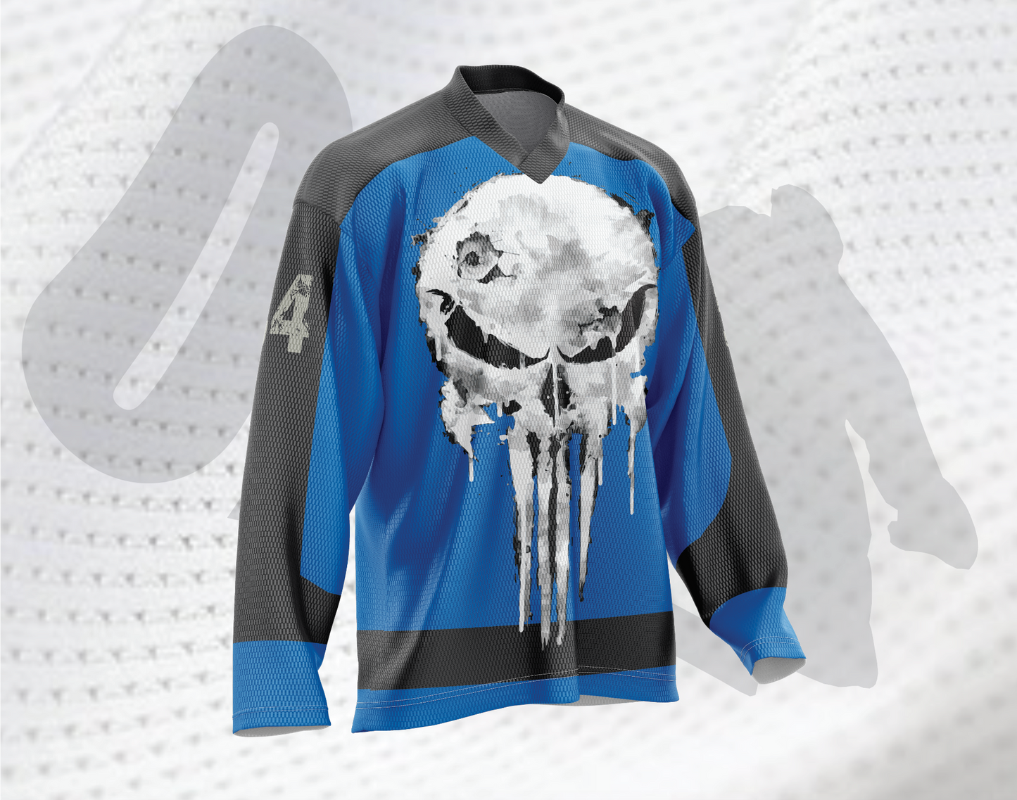 Punish Skull Hockey Jersey