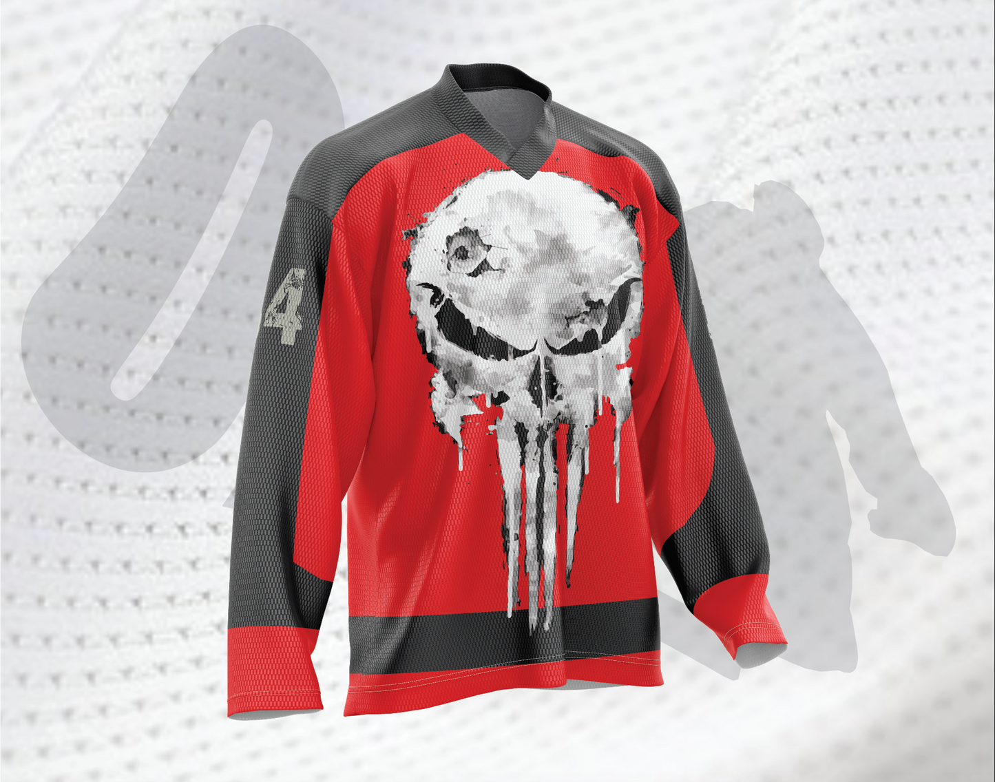 Punish Skull Hockey Jersey