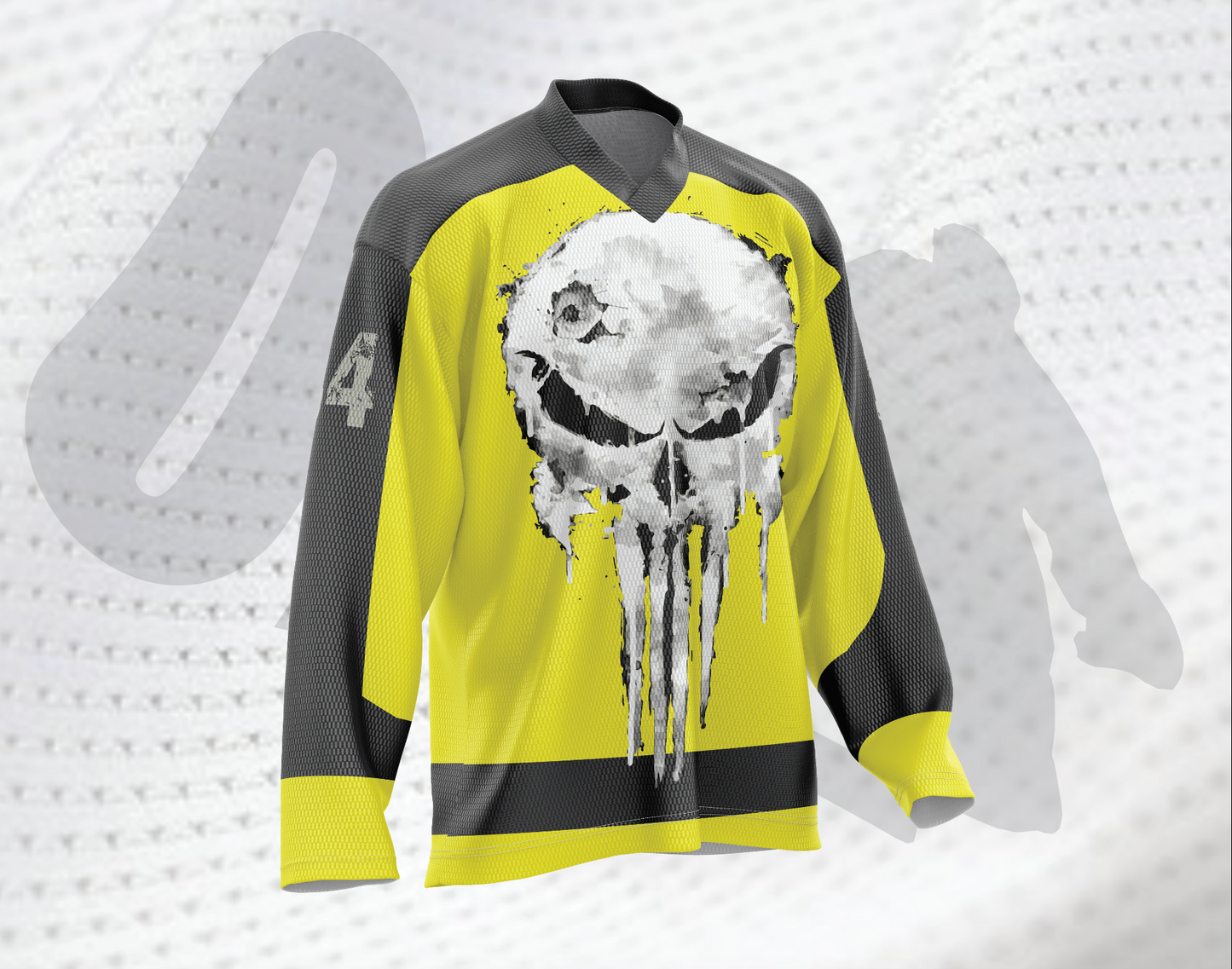 Punish Skull Hockey Jersey