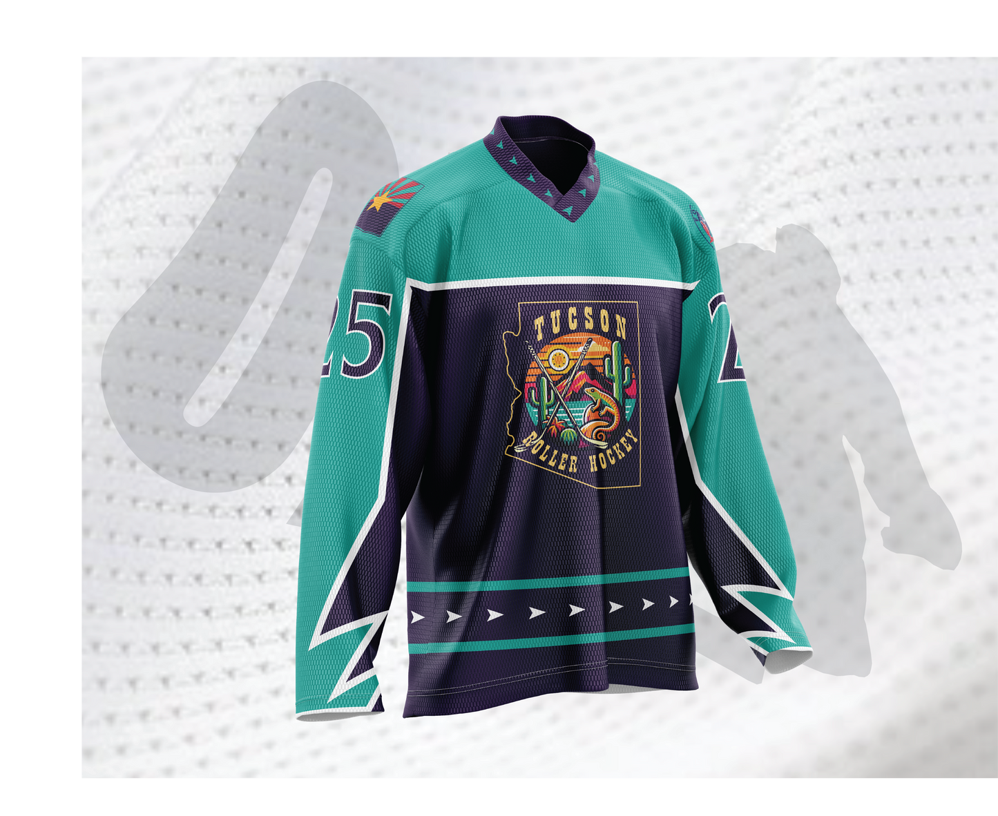 Tucson Roller Hockey White Jersey