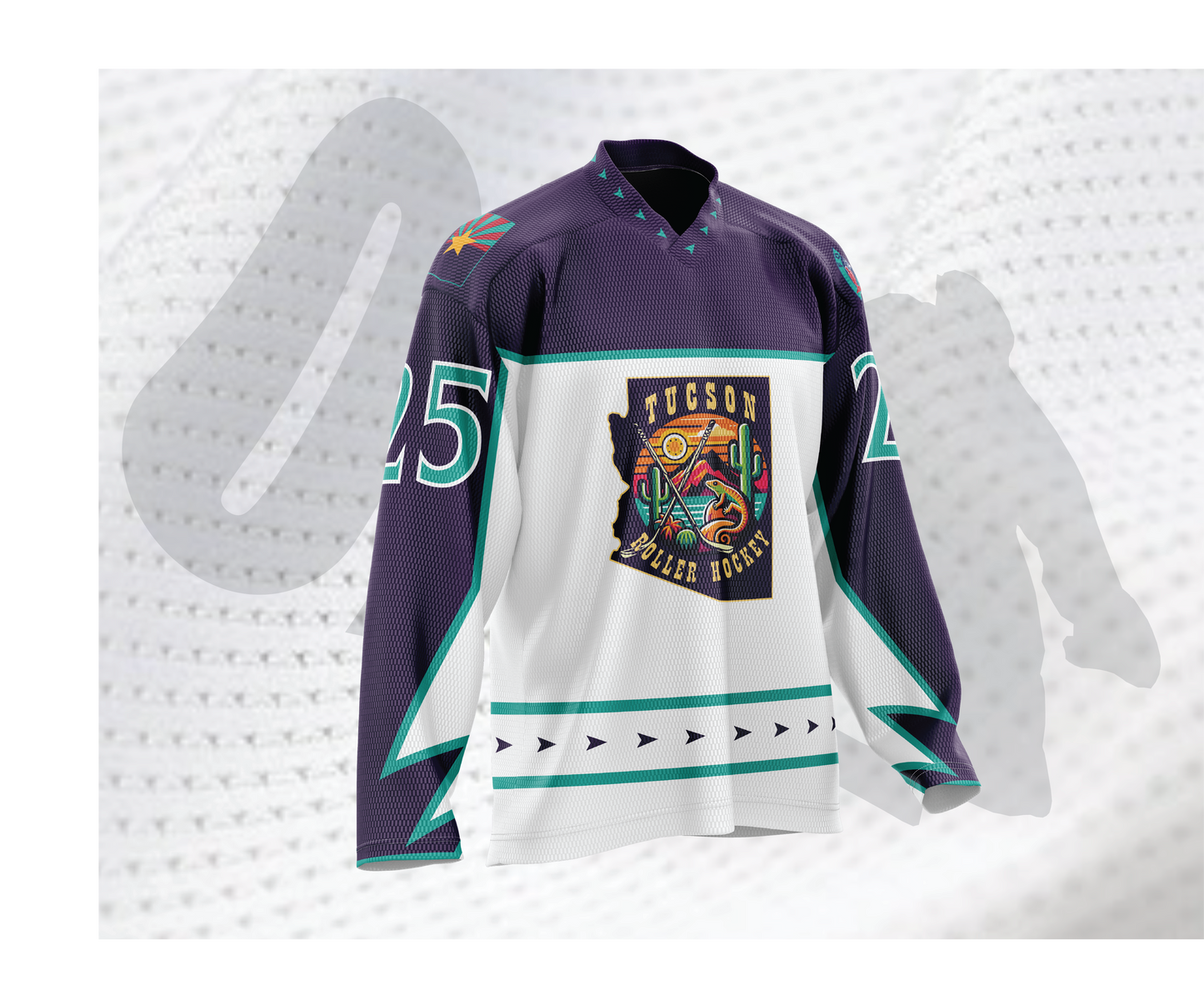 Tucson Roller Hockey White Jersey