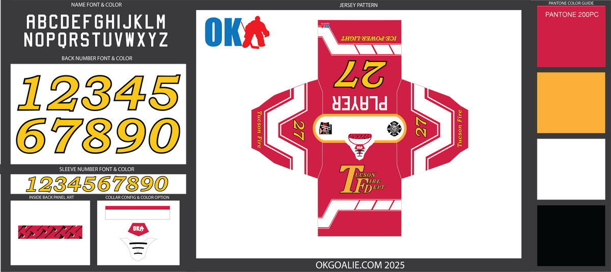 Tucson Fire 2027 Ice Hockey Jersey