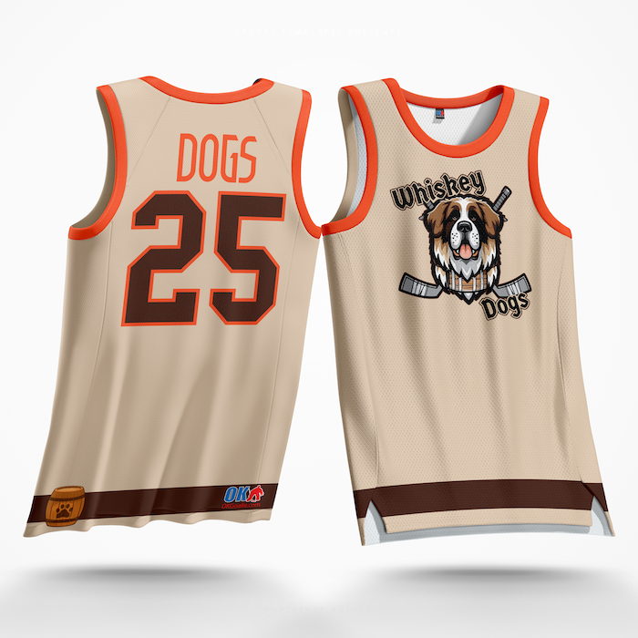 Whiskey Dogs Basketball Jersey
