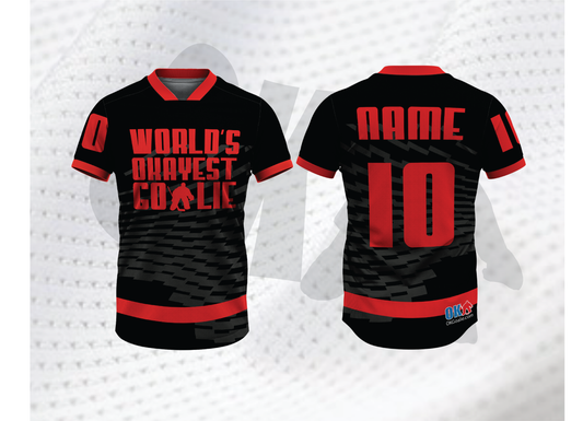 World's Okayest Goalie Undergear Dry-Fit Shirt