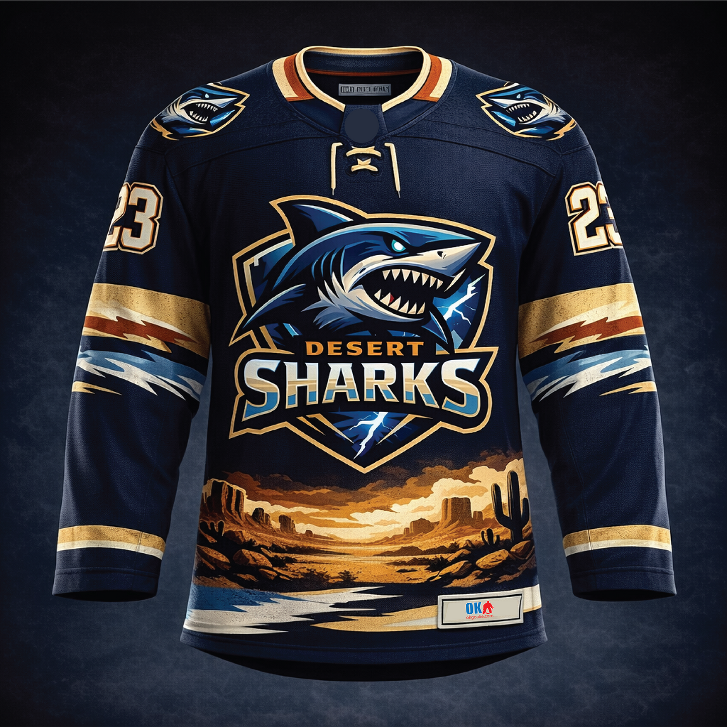 Desert Sharks Ice Hockey Jersey