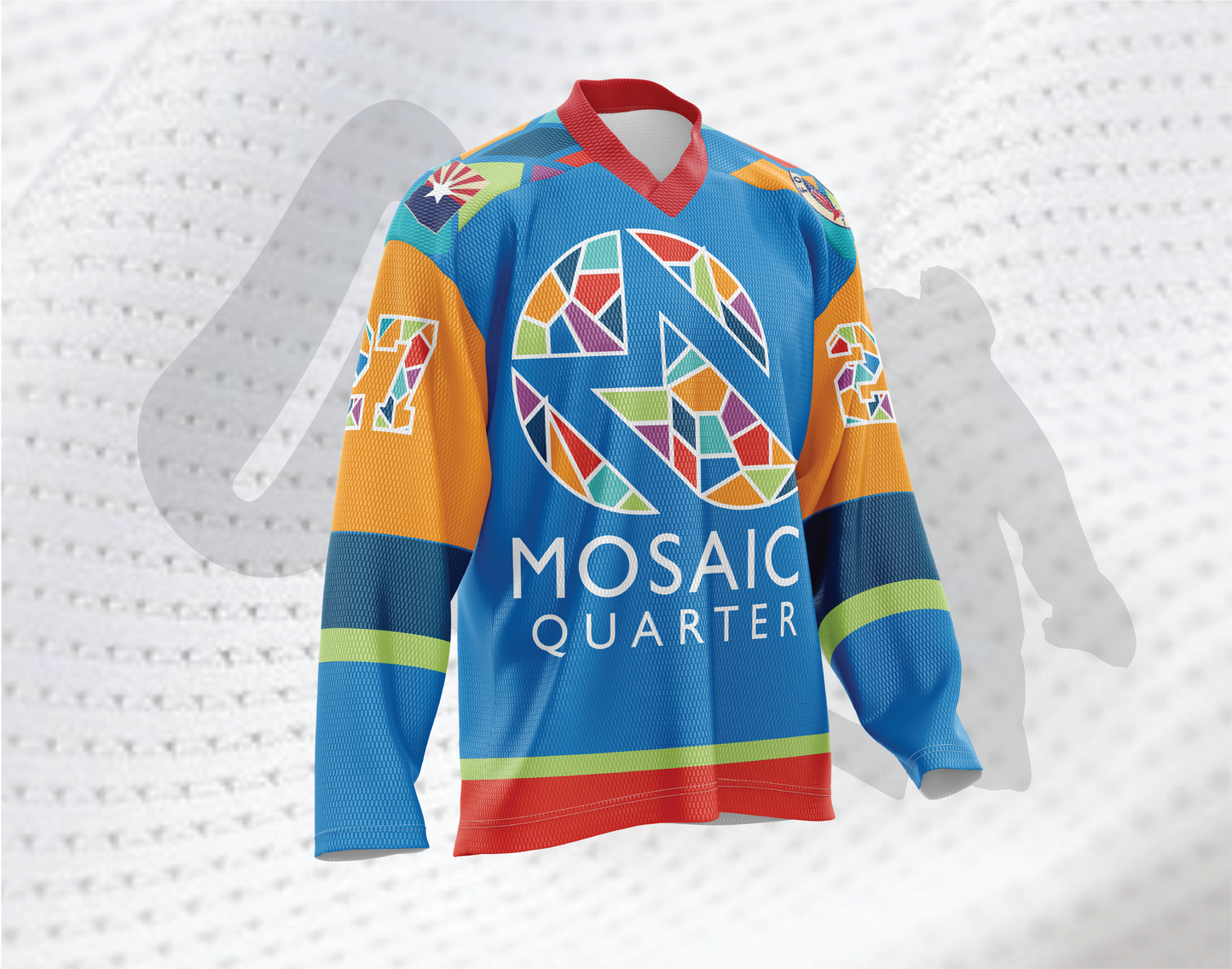 Mosaic Quarter Ice Hockey Jersey