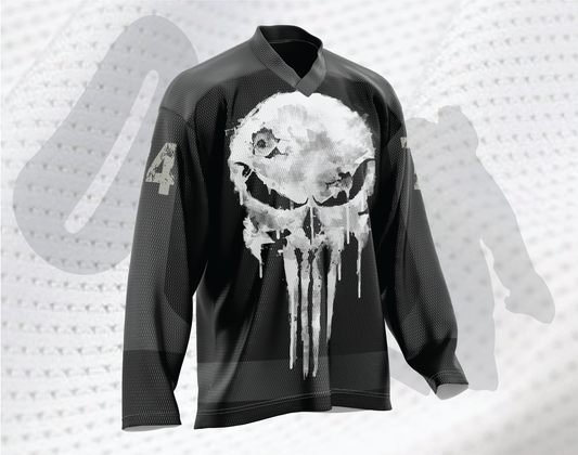 Punish Skull Hockey Jersey