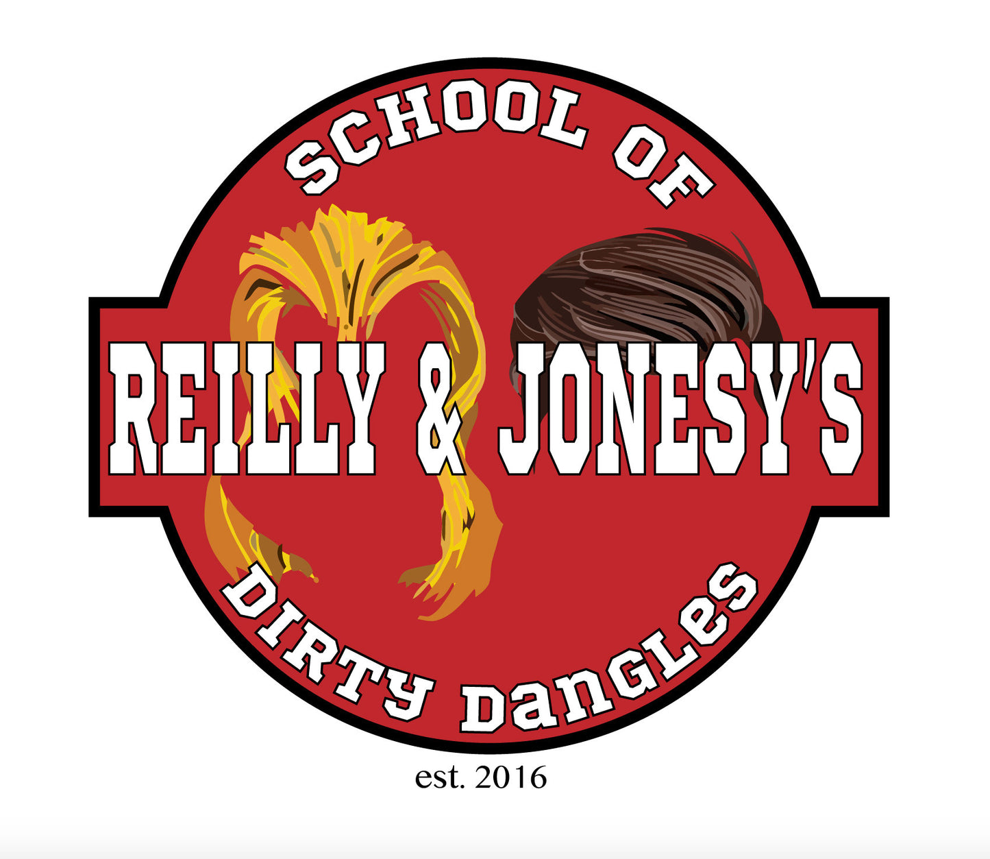 Riley & Jonesy's School of Dirty Dangles tee shirt