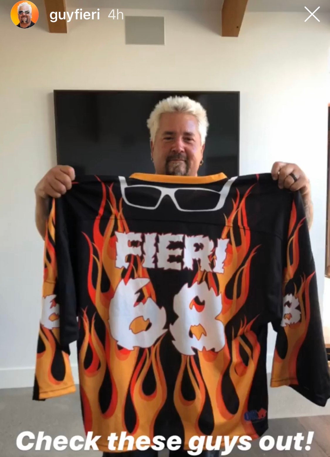 Flavortown Flames Hockey Jersey