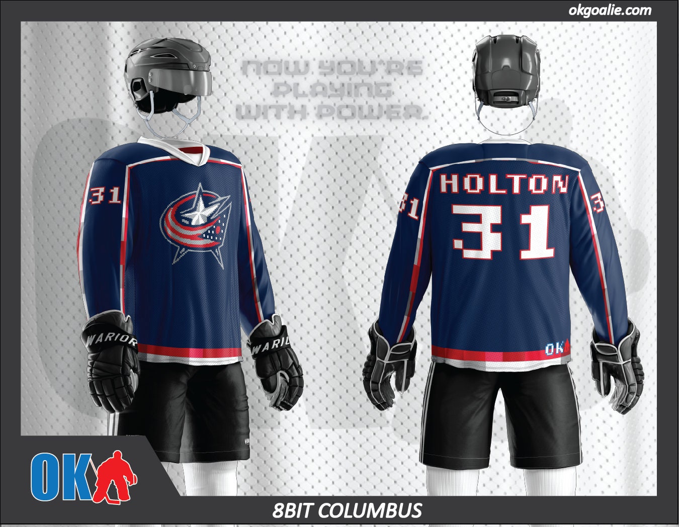 8bit Columbus Hockey Jersey