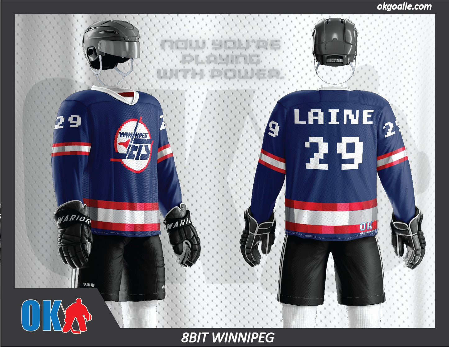 8bit Winnipeg Hockey Jersey