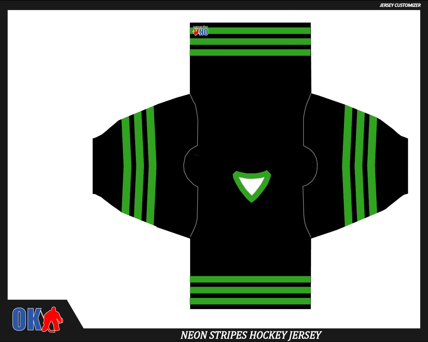 Neon Stripes Custom Hockey Jersey