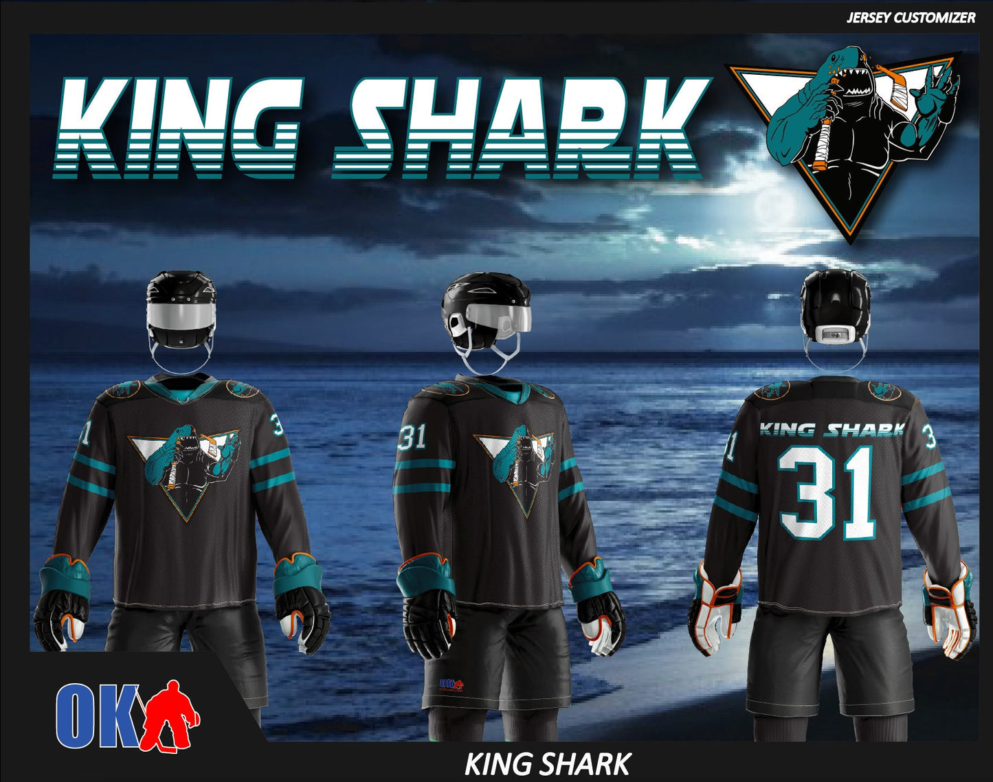King Shark Ice Hockey Jersey